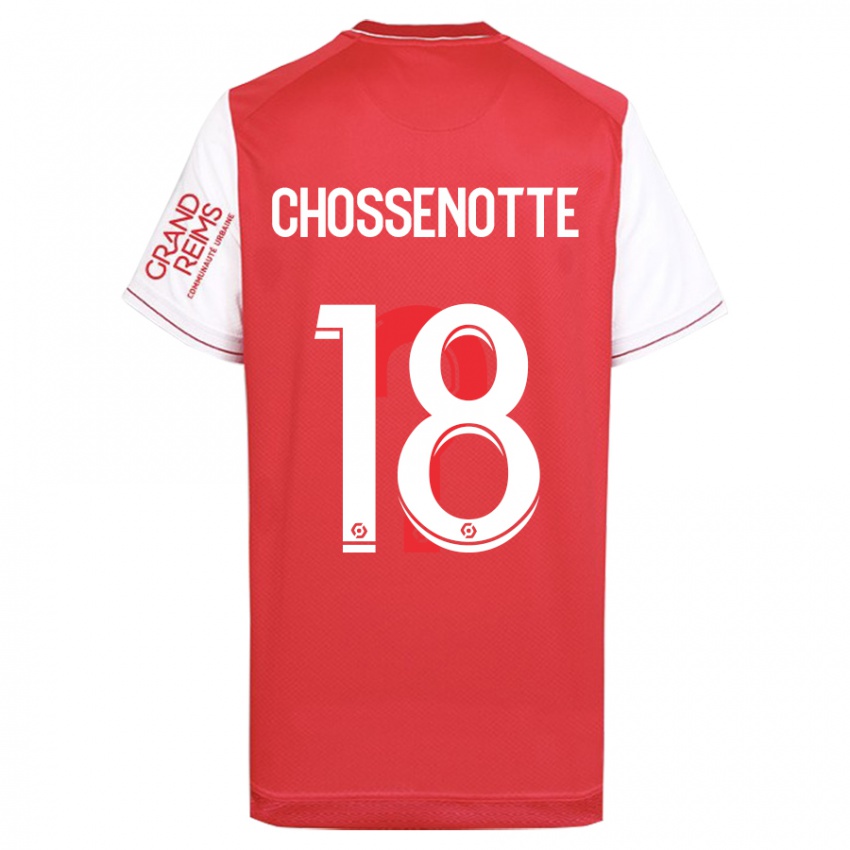 Mujer Camiseta Shana Chossenotte #18 Rojo 1ª Equipación 2023/24 La Camisa Argentina