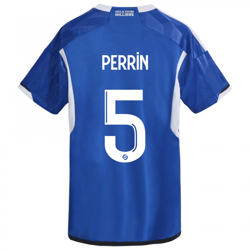Mujer Camiseta Lucas Perrin #5 Azul 1ª Equipación 2023/24 La Camisa Argentina