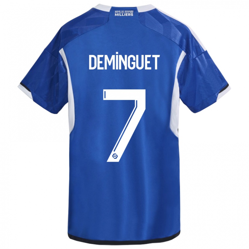 Mujer Camiseta Jessy Deminguet #7 Azul 1ª Equipación 2023/24 La Camisa Argentina