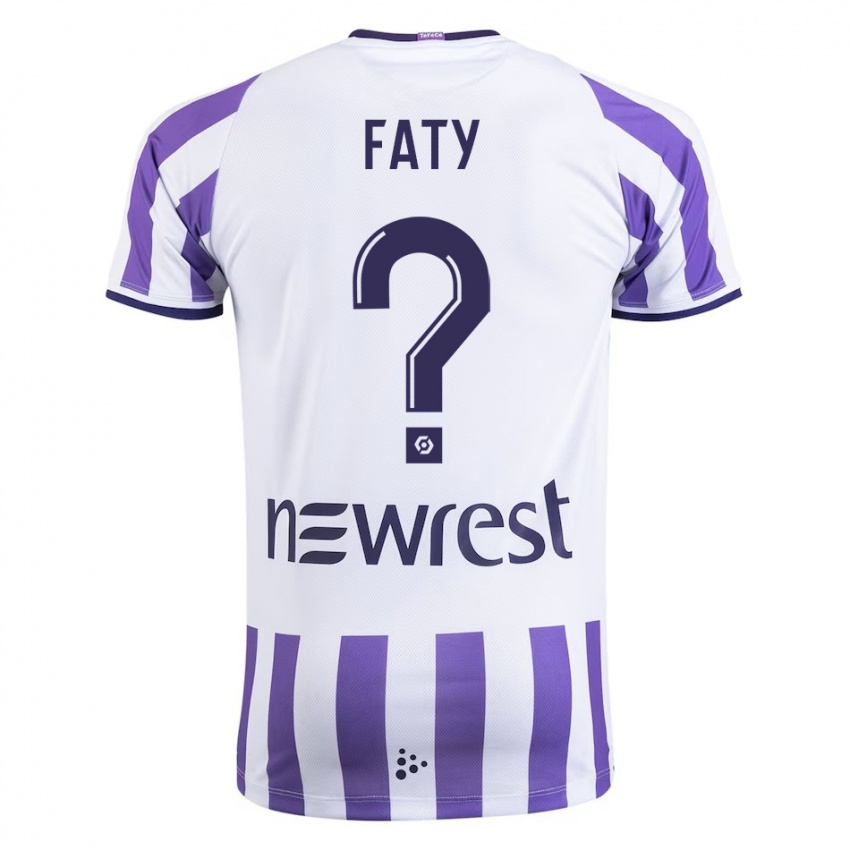 Mujer Camiseta Enzo Faty #0 Blanco 1ª Equipación 2023/24 La Camisa Argentina