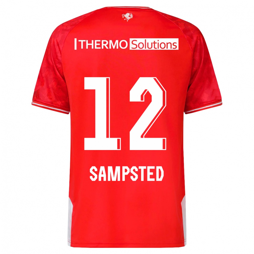 Mujer Camiseta Alfons Sampsted #12 Rojo 1ª Equipación 2023/24 La Camisa Argentina