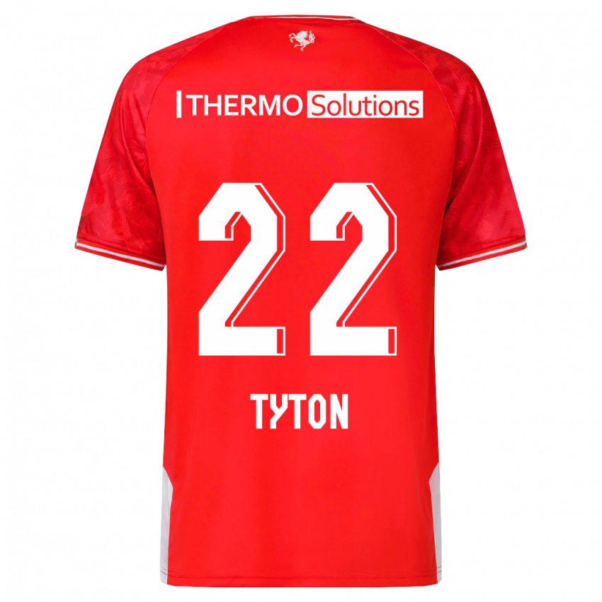 Mujer Camiseta Przemyslaw Tyton #22 Rojo 1ª Equipación 2023/24 La Camisa Argentina