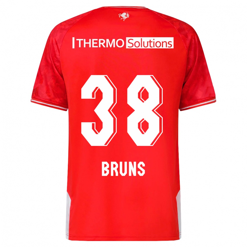 Mujer Camiseta Max Bruns #38 Rojo 1ª Equipación 2023/24 La Camisa Argentina