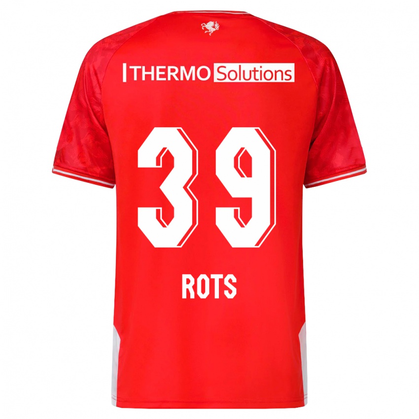 Mujer Camiseta Mats Rots #39 Rojo 1ª Equipación 2023/24 La Camisa Argentina