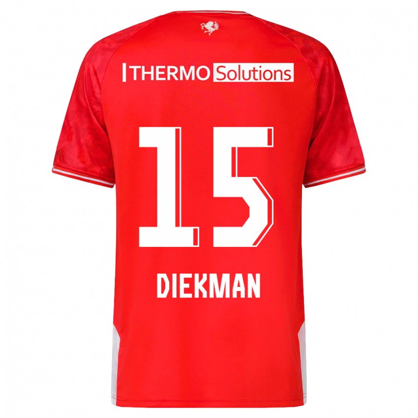 Mujer Camiseta Jill Diekman #15 Rojo 1ª Equipación 2023/24 La Camisa Argentina