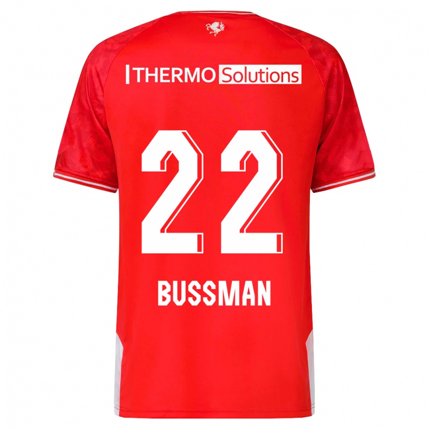 Mujer Camiseta Fiene Bussman #22 Rojo 1ª Equipación 2023/24 La Camisa Argentina