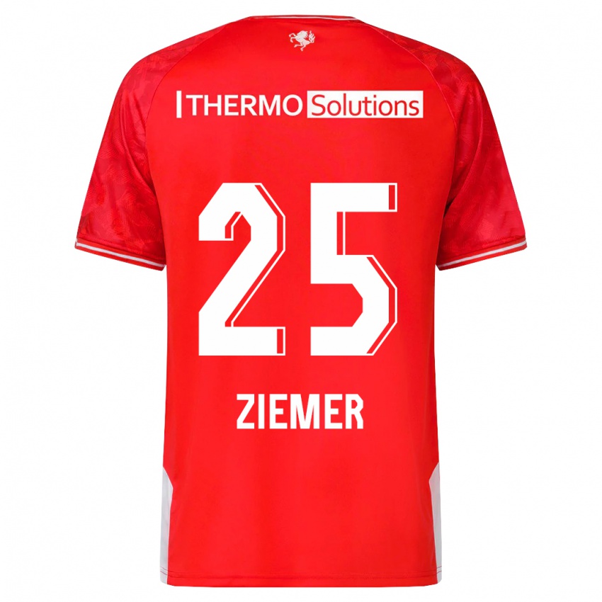 Mujer Camiseta Taylor Ziemer #25 Rojo 1ª Equipación 2023/24 La Camisa Argentina