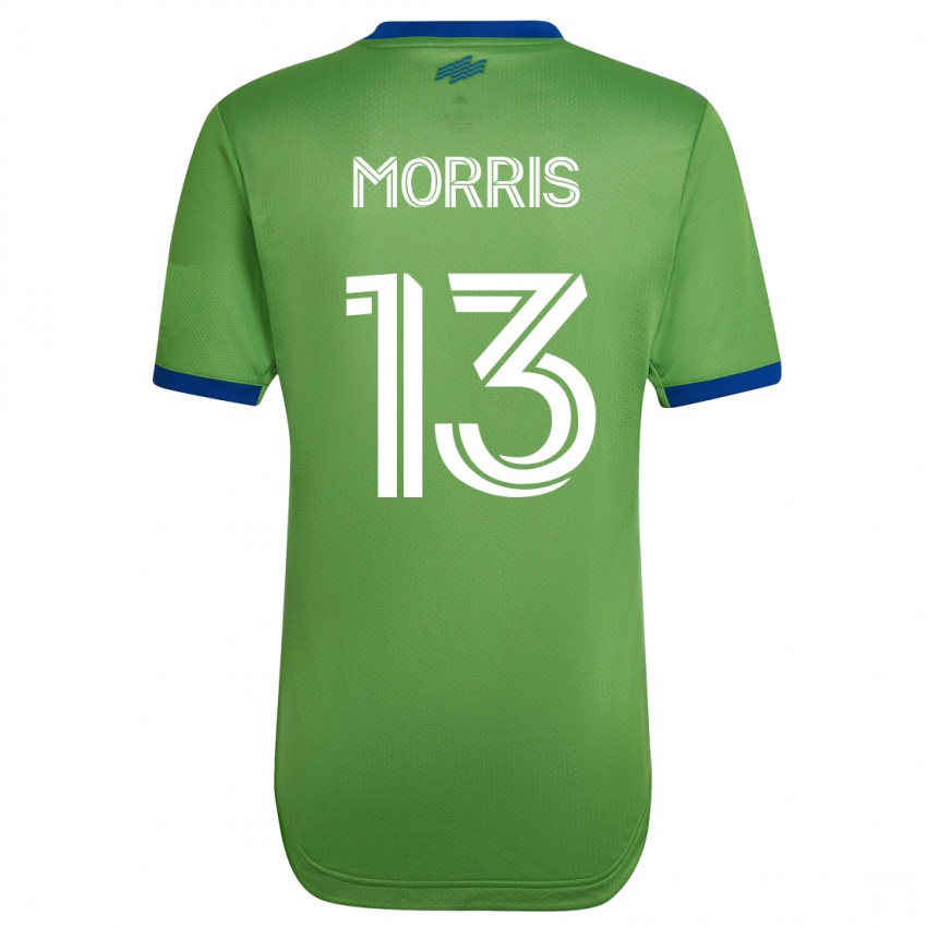 Mujer Camiseta Jordan Morris #13 Verde 1ª Equipación 2023/24 La Camisa Argentina