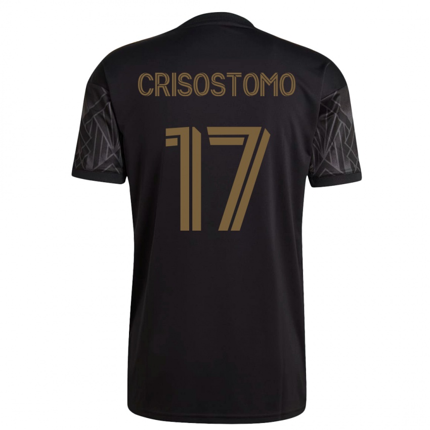 Mujer Camiseta Danny Crisostomo #17 Negro 1ª Equipación 2023/24 La Camisa Argentina