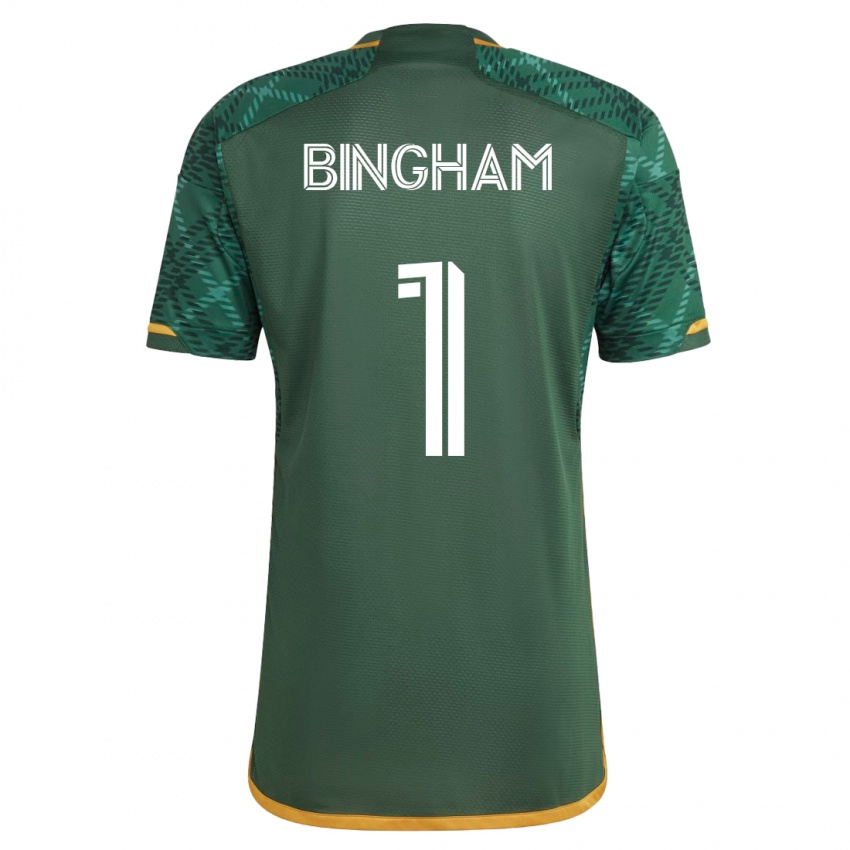 Mujer Camiseta David Bingham #1 Verde 1ª Equipación 2023/24 La Camisa Argentina