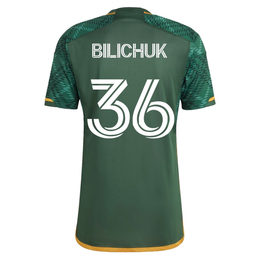 Mujer Camiseta Ryan Bilichuk #36 Verde 1ª Equipación 2023/24 La Camisa Argentina