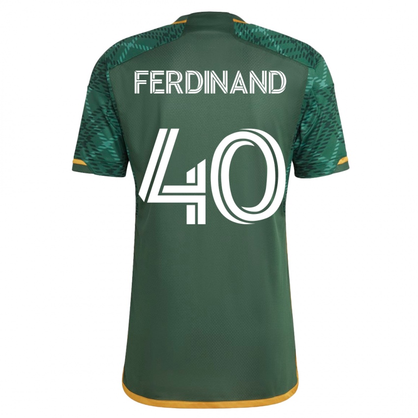 Mujer Camiseta Keesean Ferdinand #40 Verde 1ª Equipación 2023/24 La Camisa Argentina