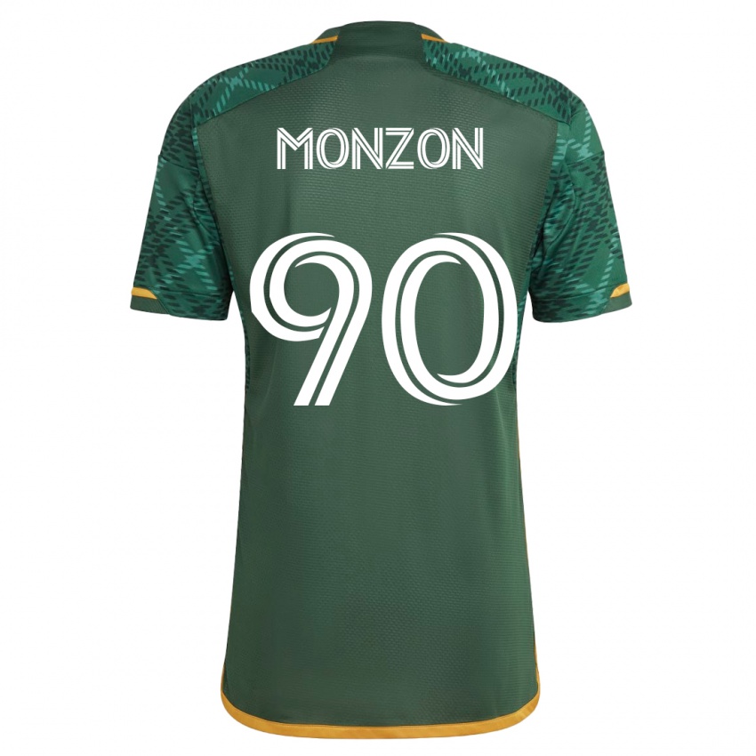 Mujer Camiseta Florián Monzón #90 Verde 1ª Equipación 2023/24 La Camisa Argentina