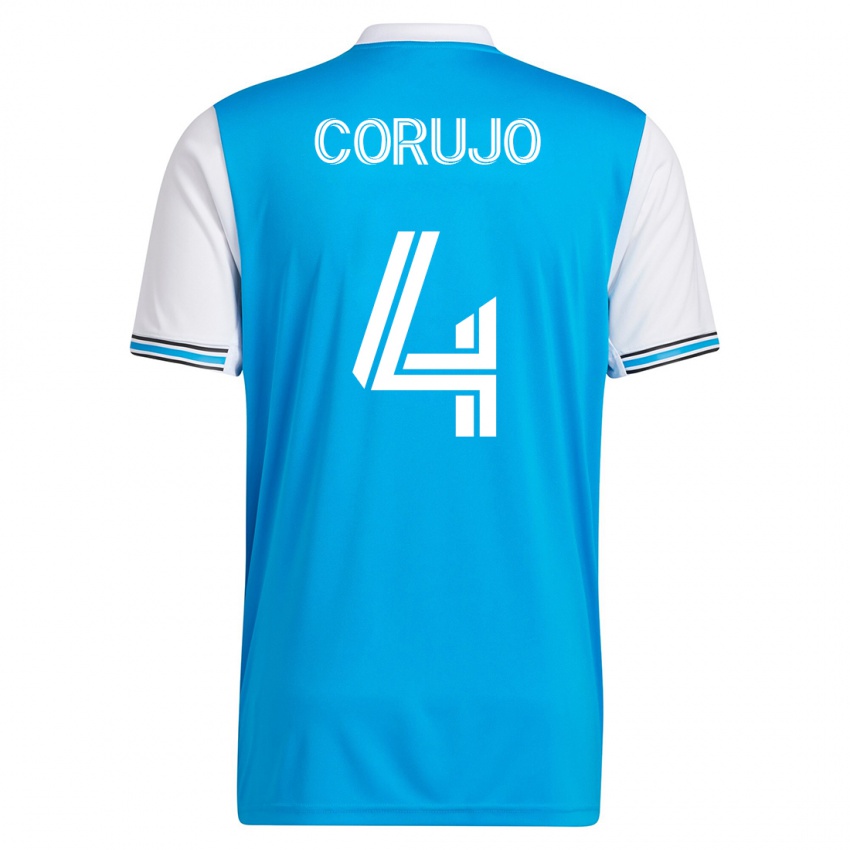 Mujer Camiseta Guzmán Corujo #4 Azul 1ª Equipación 2023/24 La Camisa Argentina