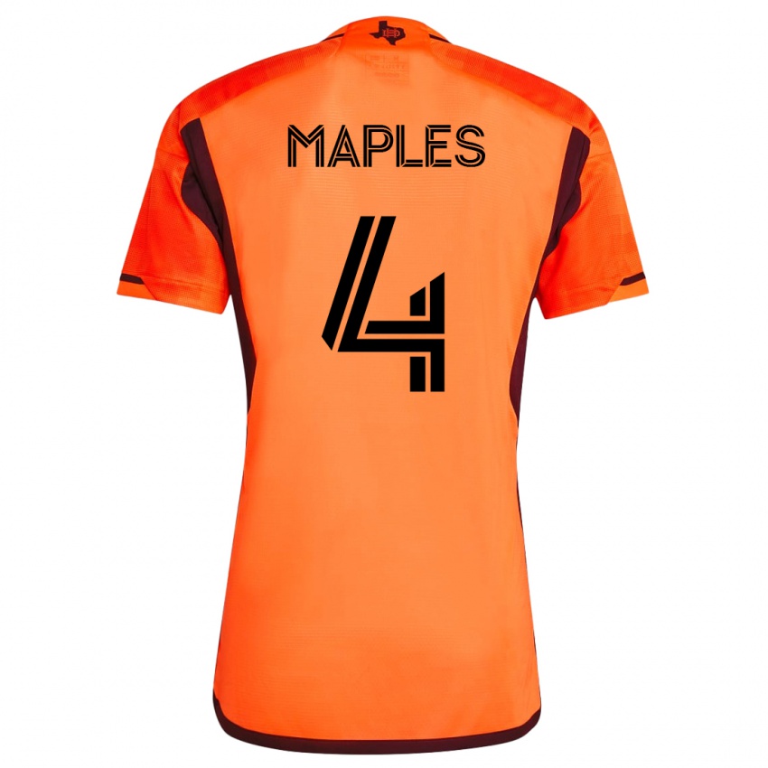 Mujer Camiseta Talen Maples #4 Naranja 1ª Equipación 2023/24 La Camisa Argentina