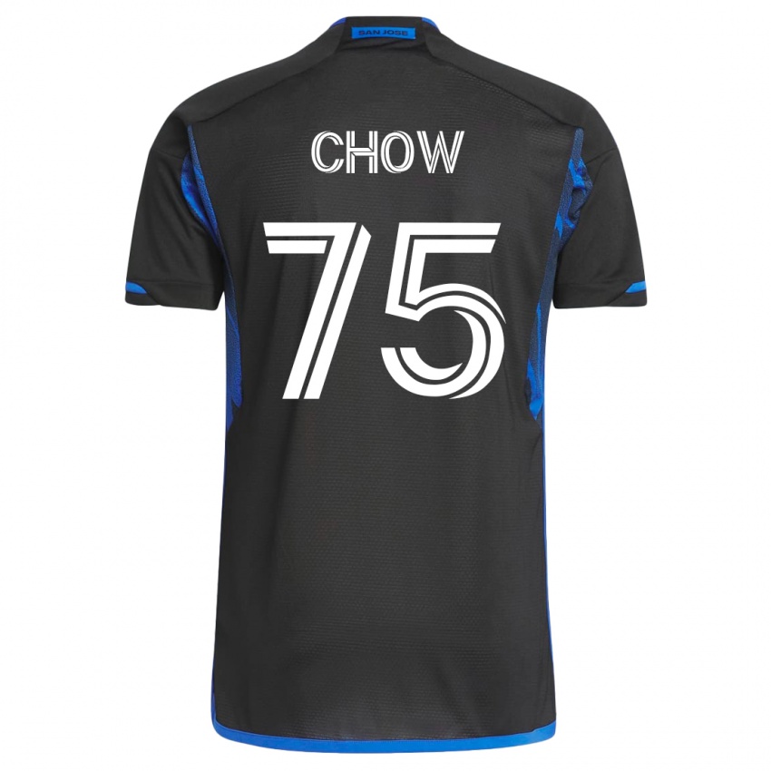 Mujer Camiseta Alex Chow #75 Azul Negro 1ª Equipación 2023/24 La Camisa Argentina