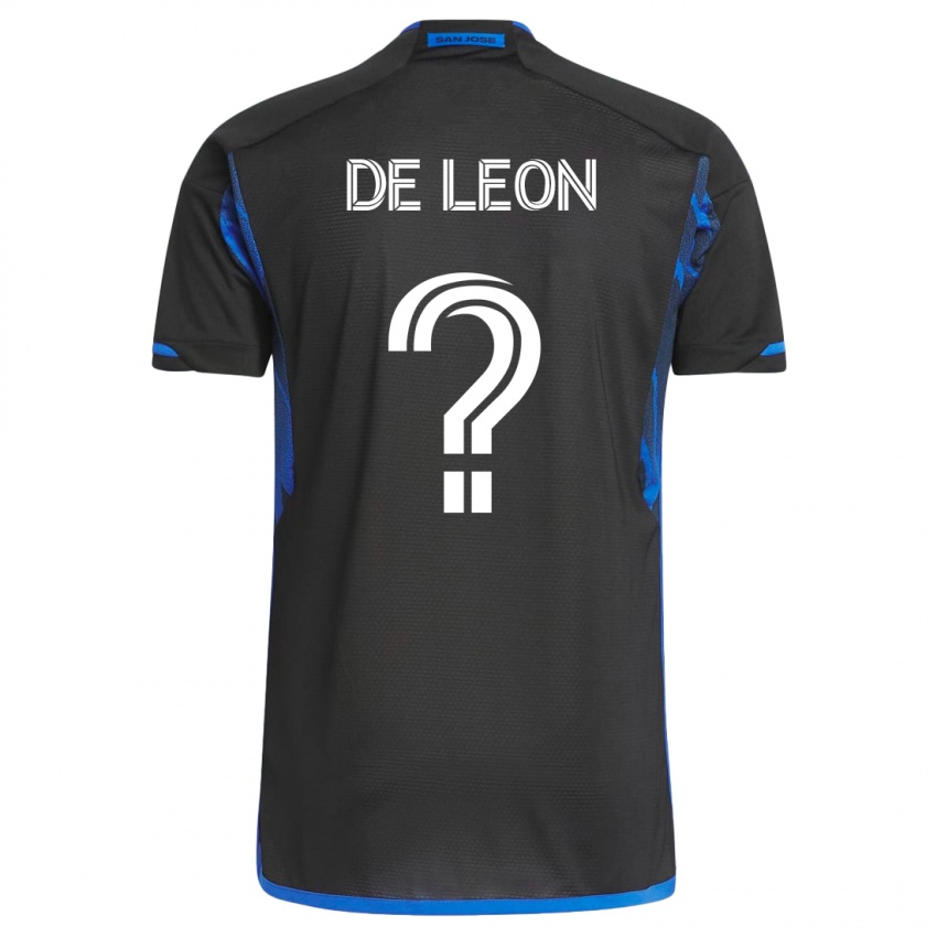 Mujer Camiseta Brandon De Leon #0 Azul Negro 1ª Equipación 2023/24 La Camisa Argentina