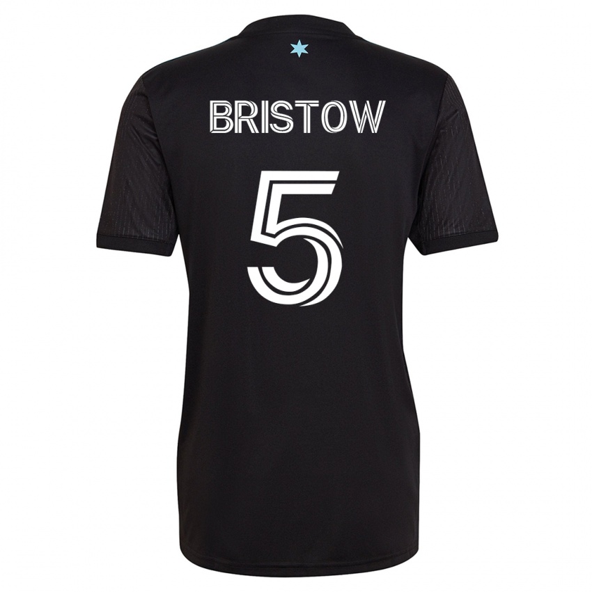 Mujer Camiseta Ethan Bristow #5 Negro 1ª Equipación 2023/24 La Camisa Argentina