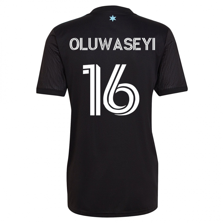 Mujer Camiseta Tani Oluwaseyi #16 Negro 1ª Equipación 2023/24 La Camisa Argentina
