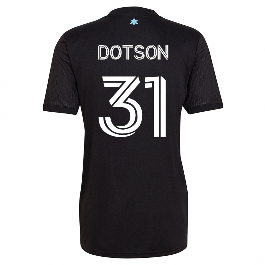 Mujer Camiseta Hassani Dotson #31 Negro 1ª Equipación 2023/24 La Camisa Argentina