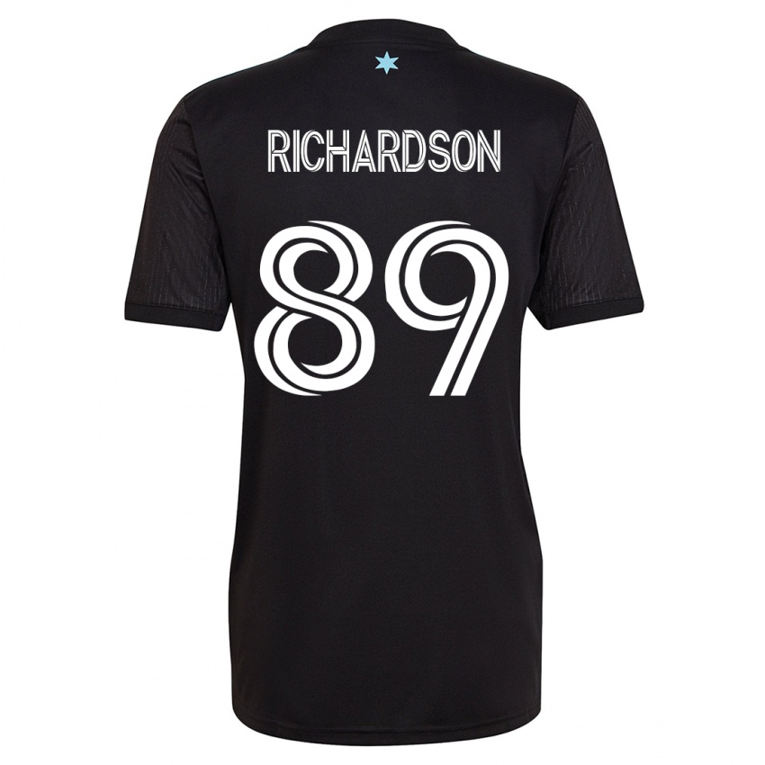 Mujer Camiseta Nick Richardson #89 Negro 1ª Equipación 2023/24 La Camisa Argentina
