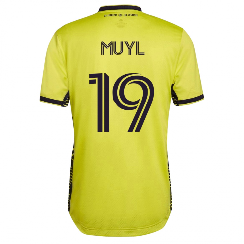 Mujer Camiseta Alex Muyl #19 Amarillo 1ª Equipación 2023/24 La Camisa Argentina