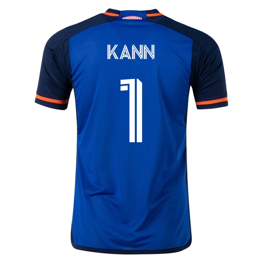 Mujer Camiseta Alec Kann #1 Azul 1ª Equipación 2023/24 La Camisa Argentina