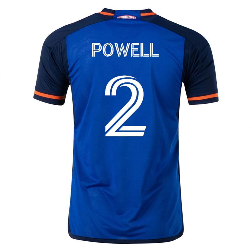 Mujer Camiseta Alvas Powell #2 Azul 1ª Equipación 2023/24 La Camisa Argentina