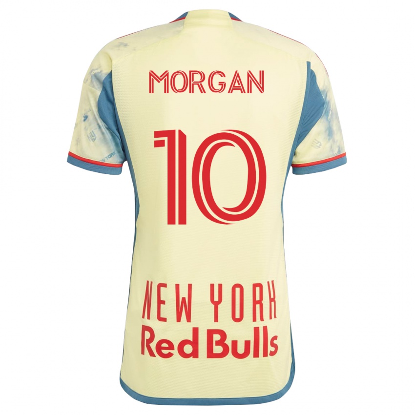 Mujer Camiseta Lewis Morgan #10 Amarillo 1ª Equipación 2023/24 La Camisa Argentina