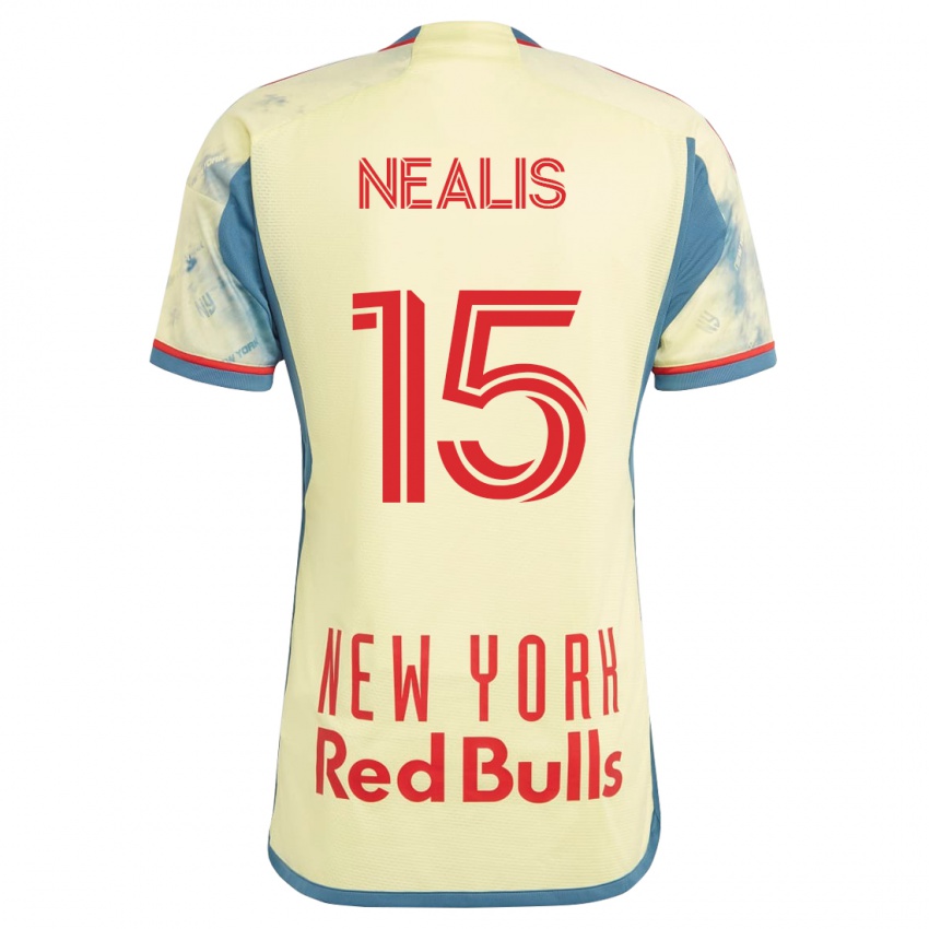 Mujer Camiseta Sean Nealis #15 Amarillo 1ª Equipación 2023/24 La Camisa Argentina
