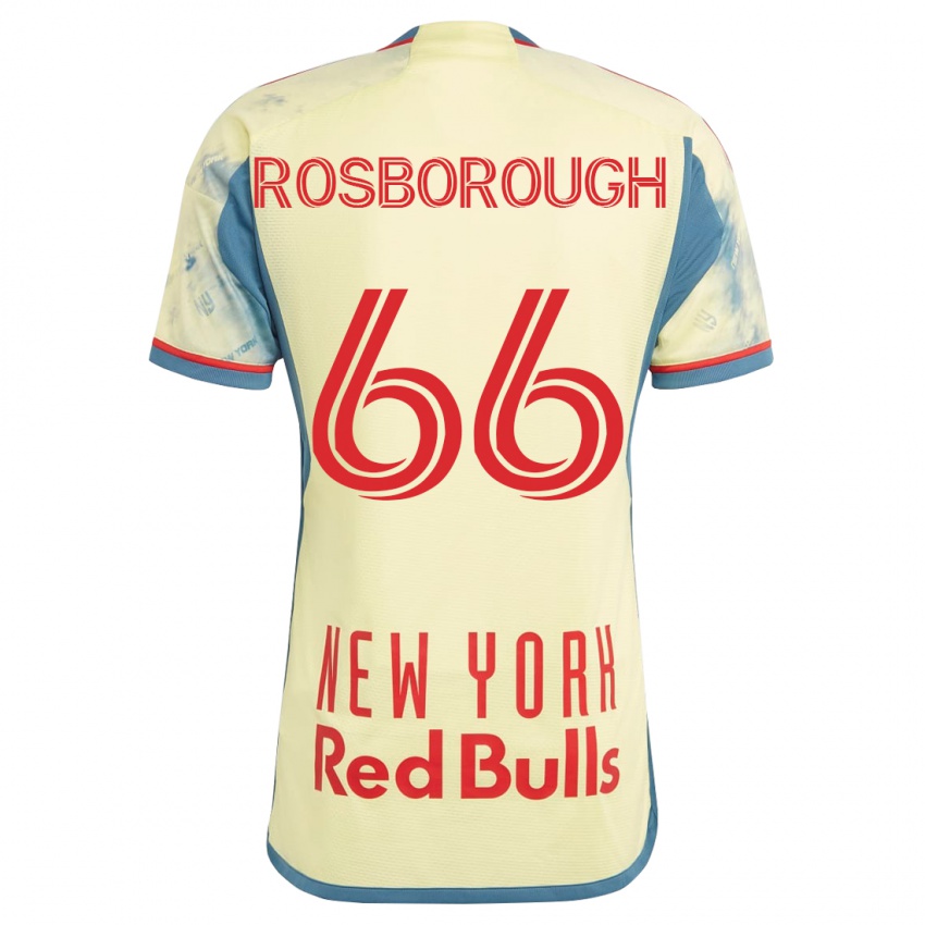 Mujer Camiseta Tanner Rosborough #66 Amarillo 1ª Equipación 2023/24 La Camisa Argentina