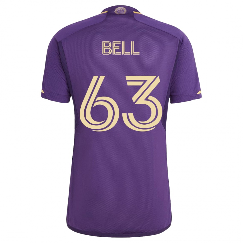 Mujer Camiseta Dominic Bell #63 Violeta 1ª Equipación 2023/24 La Camisa Argentina