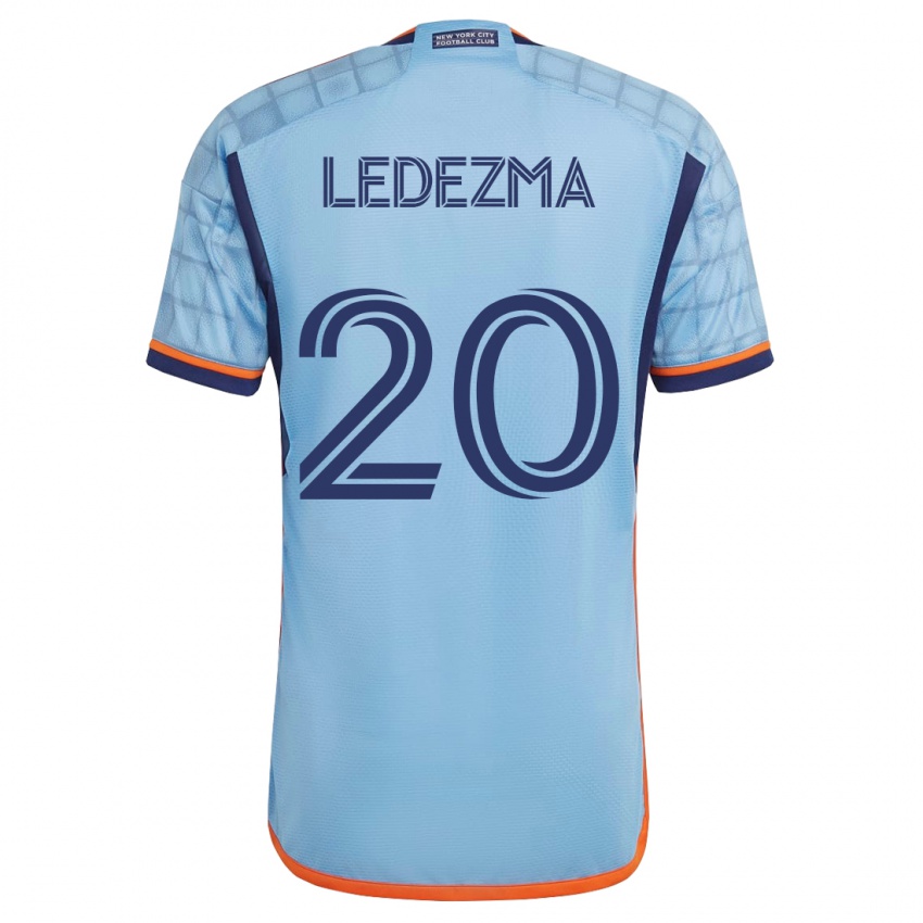 Mujer Camiseta Richard Ledezma #20 Azul 1ª Equipación 2023/24 La Camisa Argentina
