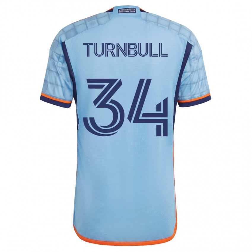 Mujer Camiseta Stephen Turnbull #34 Azul 1ª Equipación 2023/24 La Camisa Argentina