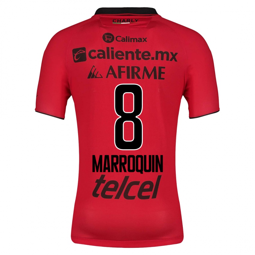 Mujer Camiseta Ammanda Marroquin #8 Rojo 1ª Equipación 2023/24 La Camisa Argentina