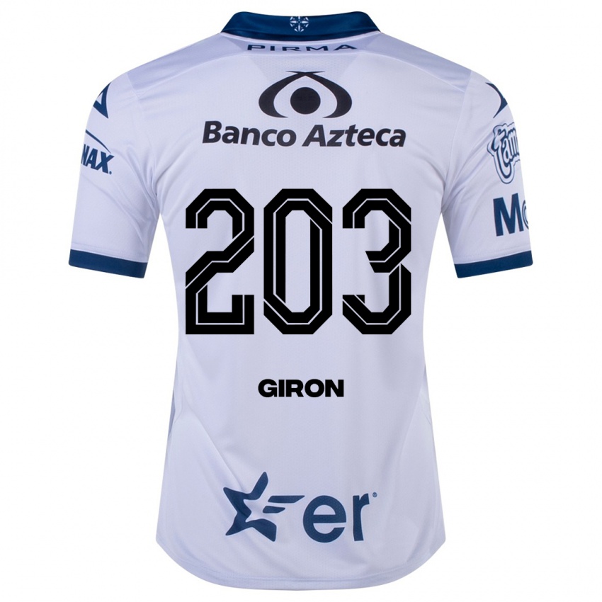 Mujer Camiseta Randall Girón #203 Blanco 1ª Equipación 2023/24 La Camisa Argentina