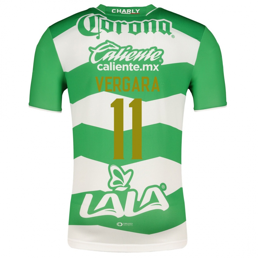 Mujer Camiseta Duvan Vergara #11 Verde 1ª Equipación 2023/24 La Camisa Argentina