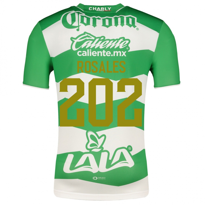 Mujer Camiseta Luis Rosales #202 Verde 1ª Equipación 2023/24 La Camisa Argentina