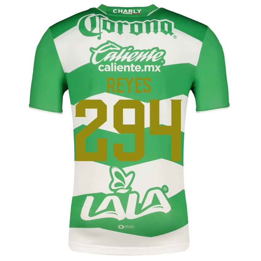 Mujer Camiseta Máximo Reyes #294 Verde 1ª Equipación 2023/24 La Camisa Argentina