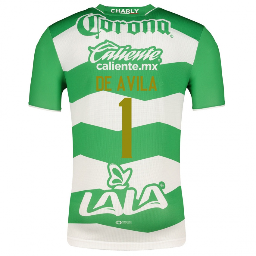 Mujer Camiseta Hannia De Avila #1 Verde 1ª Equipación 2023/24 La Camisa Argentina