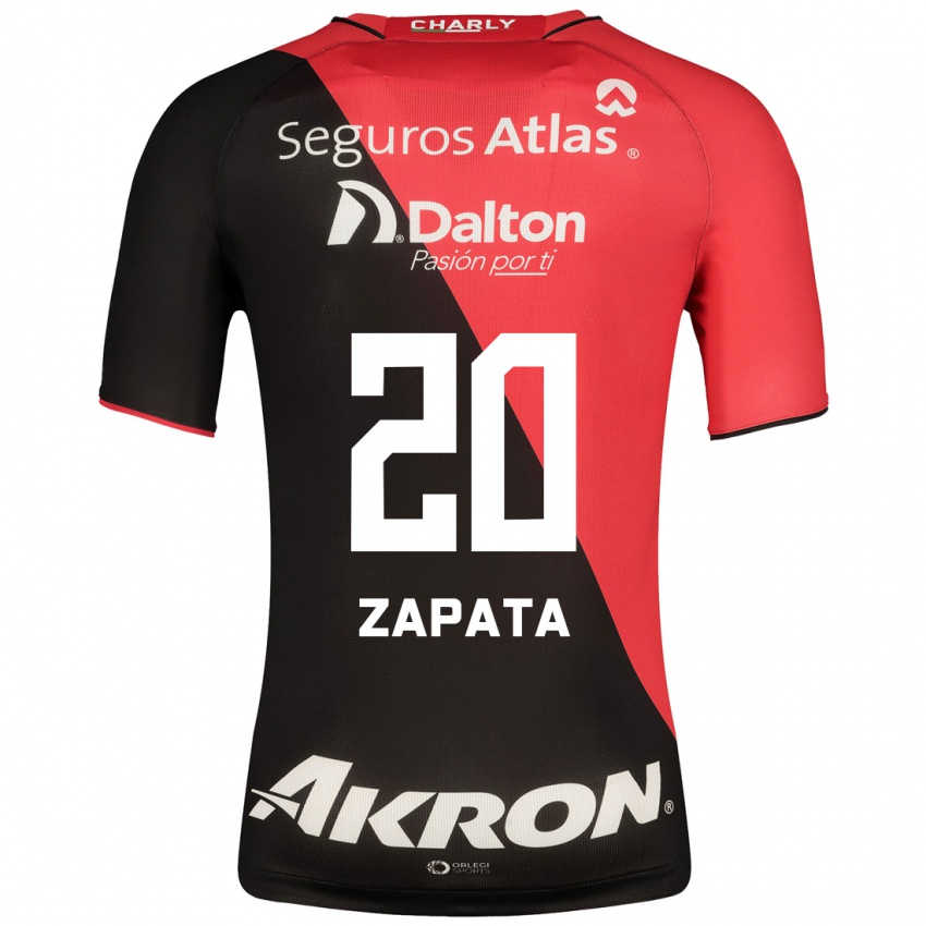 Mujer Camiseta Juan Zapata #20 Negro 1ª Equipación 2023/24 La Camisa Argentina