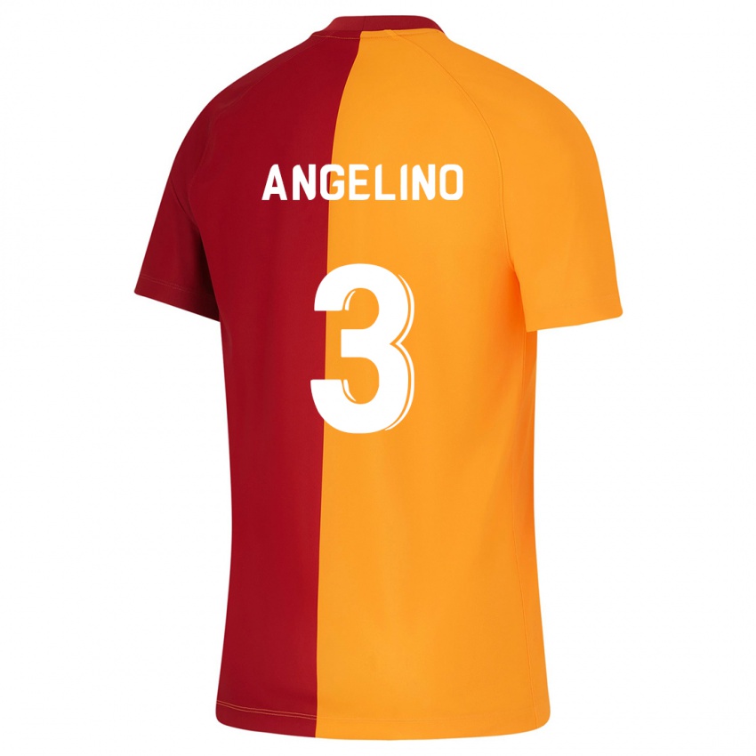 Mujer Camiseta Angelino #3 Naranja 1ª Equipación 2023/24 La Camisa Argentina