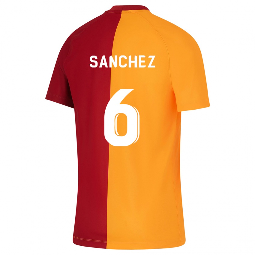 Mujer Camiseta Davinson Sánchez #6 Naranja 1ª Equipación 2023/24 La Camisa Argentina