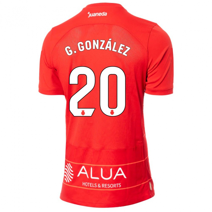 Mujer Camiseta Giovanni González #20 Rojo 1ª Equipación 2023/24 La Camisa Argentina