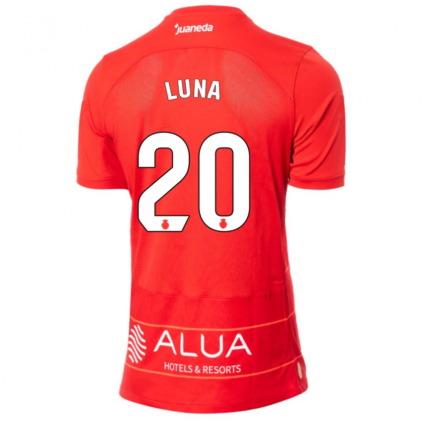 Mujer Camiseta Daniel Luna #20 Rojo 1ª Equipación 2023/24 La Camisa Argentina