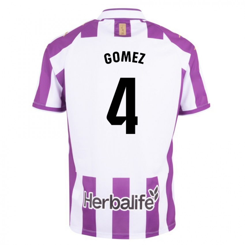 Mujer Camiseta Adrián Gómez #4 Morado 1ª Equipación 2023/24 La Camisa Argentina
