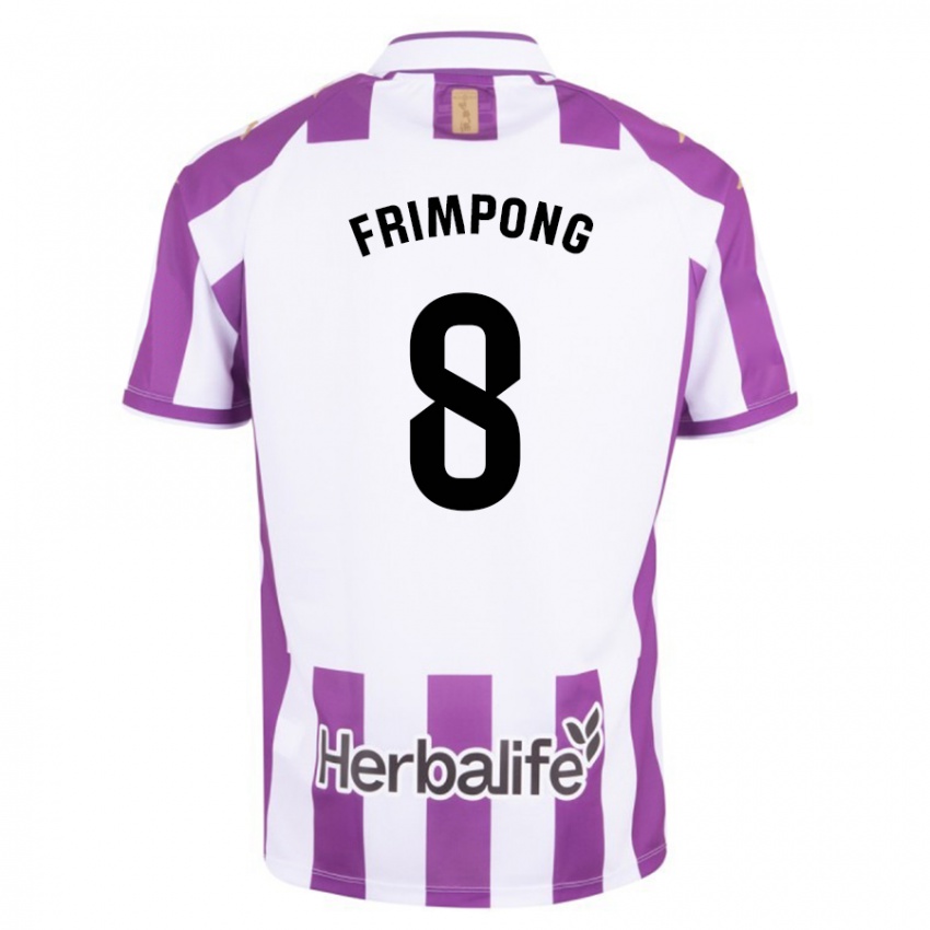 Mujer Camiseta Eugene Frimpong #8 Morado 1ª Equipación 2023/24 La Camisa Argentina