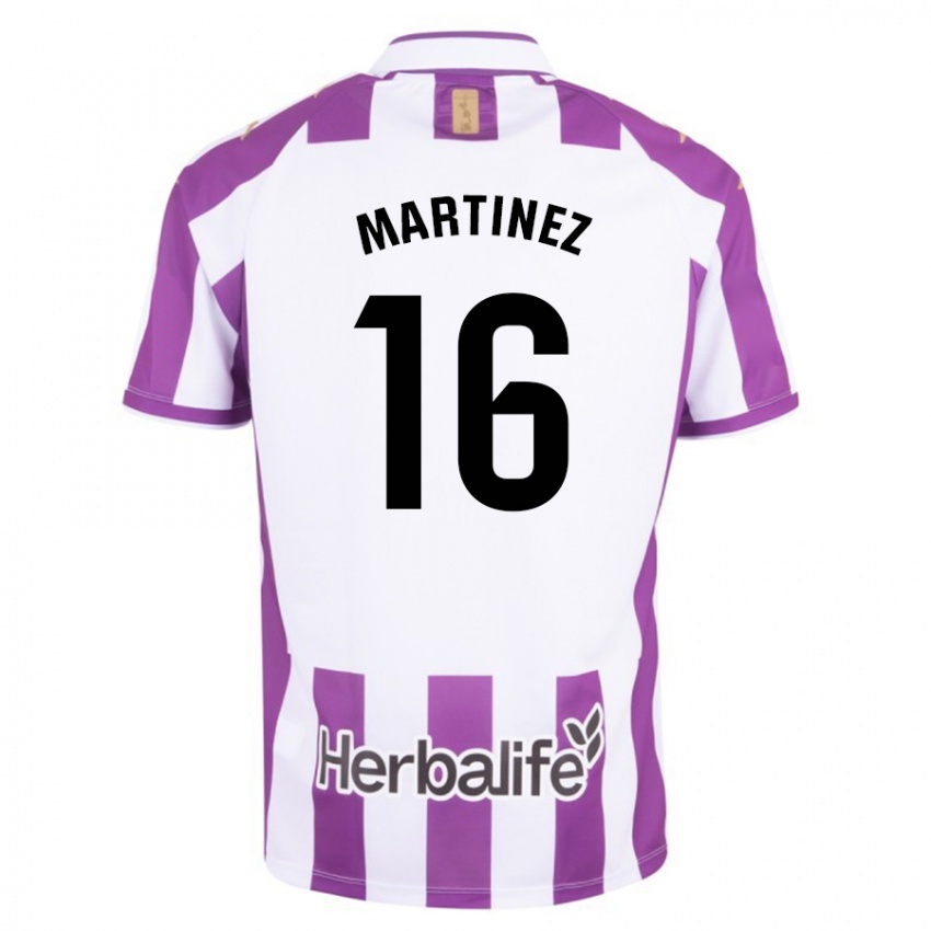 Mujer Camiseta Jesús Martínez #16 Morado 1ª Equipación 2023/24 La Camisa Argentina