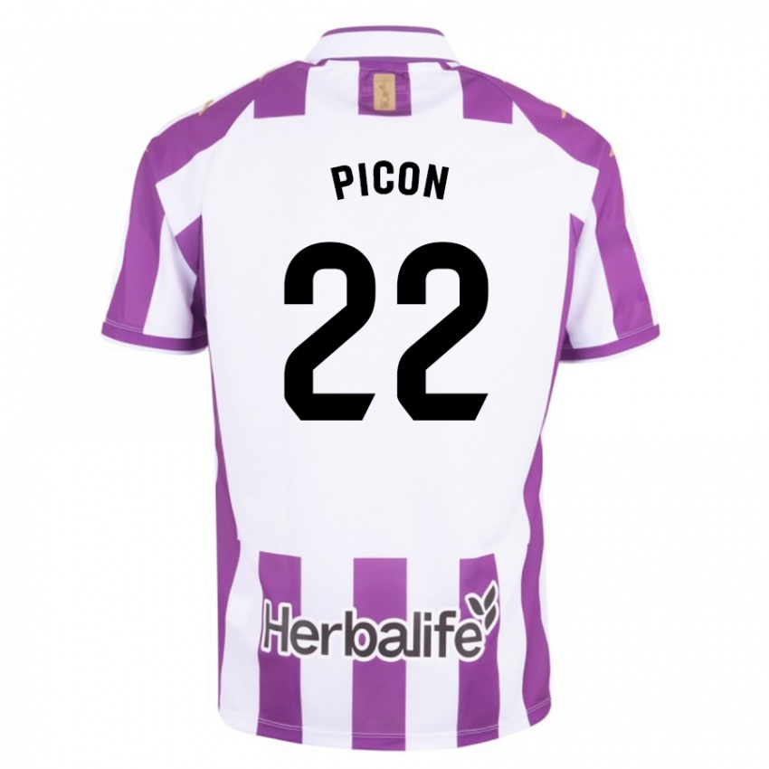 Mujer Camiseta Pablo Picón #22 Morado 1ª Equipación 2023/24 La Camisa Argentina