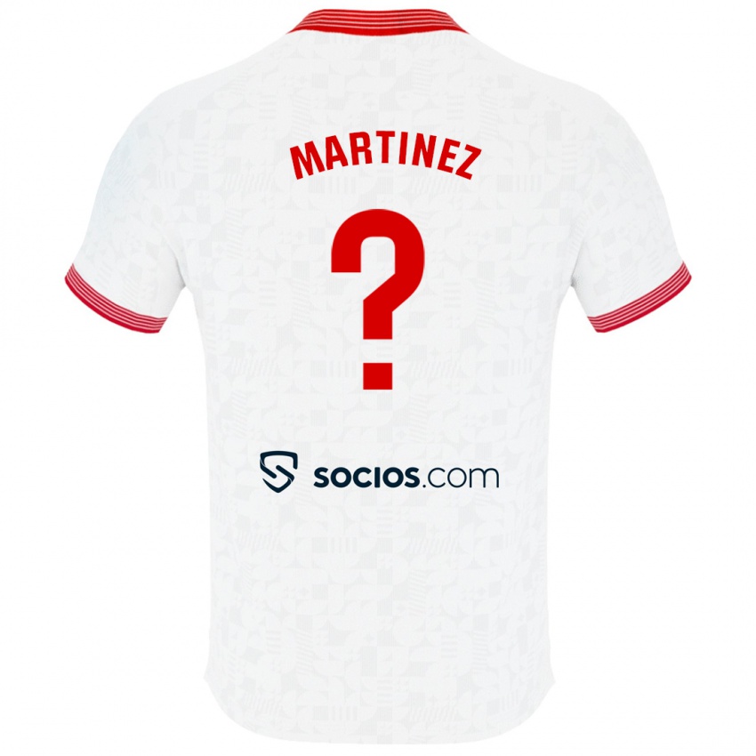 Mujer Camiseta Mario Martínez #0 Blanco 1ª Equipación 2023/24 La Camisa Argentina